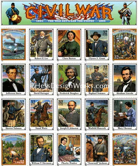 Civil War Stamps