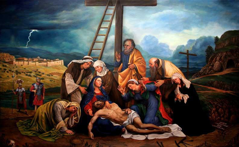 Jesus Lamentation Piety Stock Image