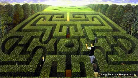 Maze Stock Image
