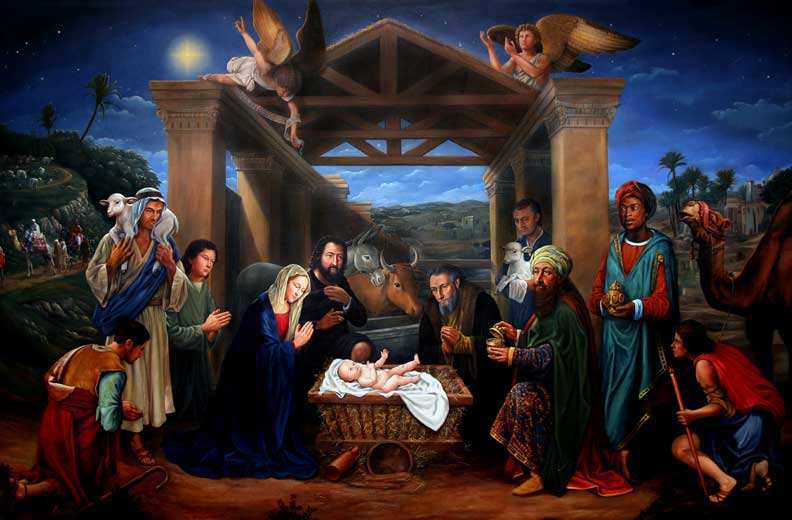 nativity jesus god shepard religion stock art