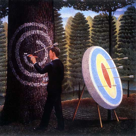 target result business man conceptual metaphor stock illustration