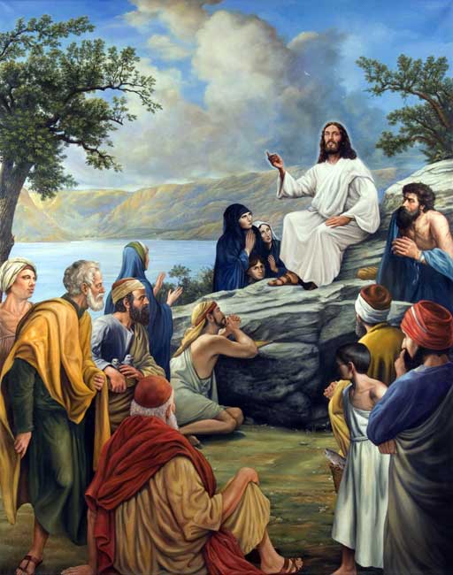 Sermon Jesus christian stock art